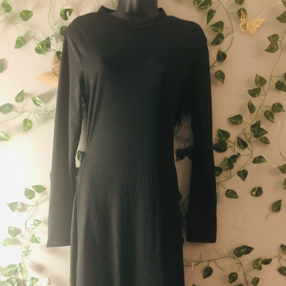 New black long maxi dress. Back out